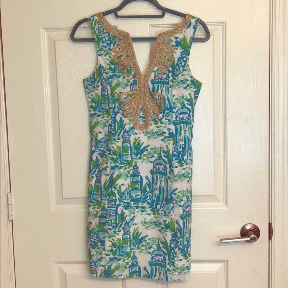 Lilly Pulitzer Janice Lighthouse shift dress